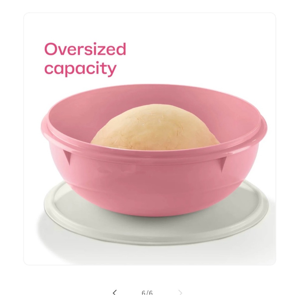 NEW (NIP)Tupperware Pink Fix-N-Mix Bowl, 26 cup capacity - Picture 4 of 8